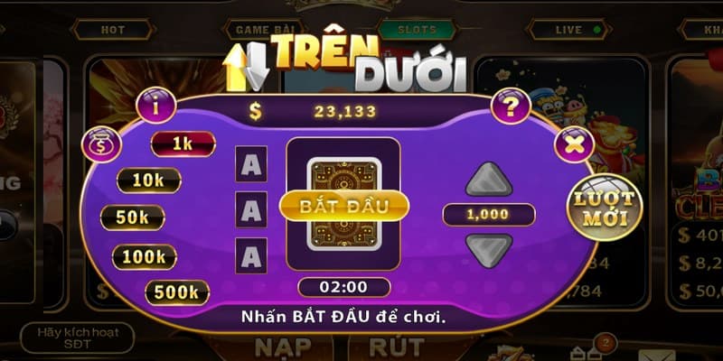 Game nhanh Trên Dưới IBET68: Chi tiết lược cược, mẹo hay 2 Game nhanh Trên Dưới IBET68