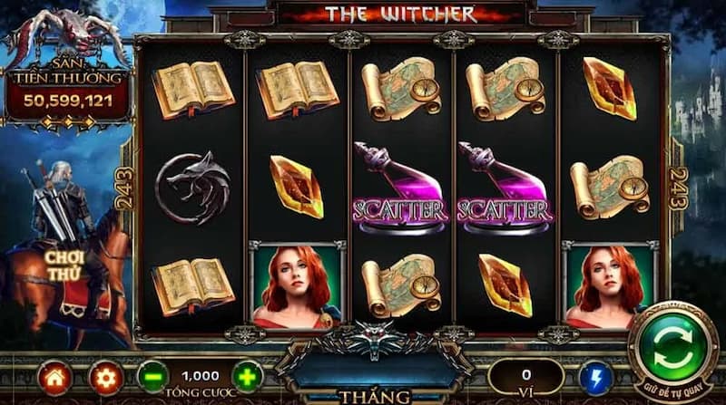 biểu tượng xuất hiện trong slot The Witcher